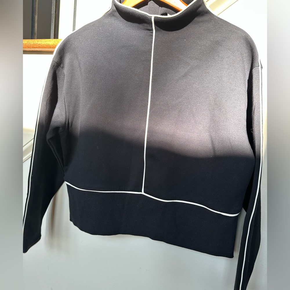 Black top with White Piping
